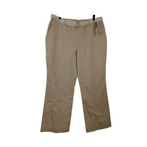 NWT Lauren Ralph Lauren Moreton Hall Pants in Sand with Crochet Belt